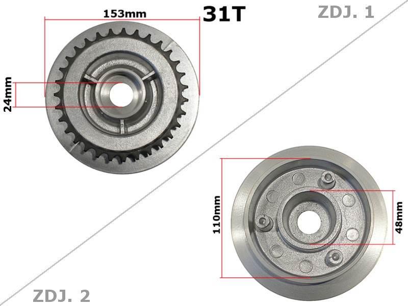 Zębatka tył simson sr50 hun | ROY05184