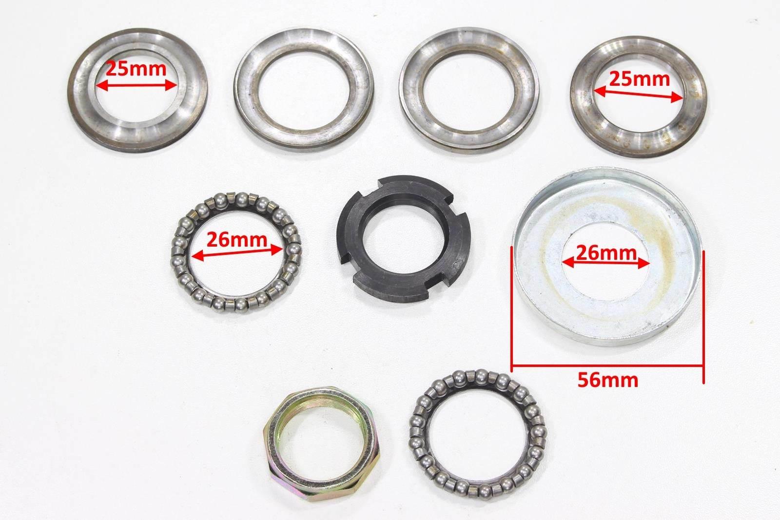 Zestaw łożysk główki ramy honda jazz chopper kingway łoś 50ccm - zdjęcie 2