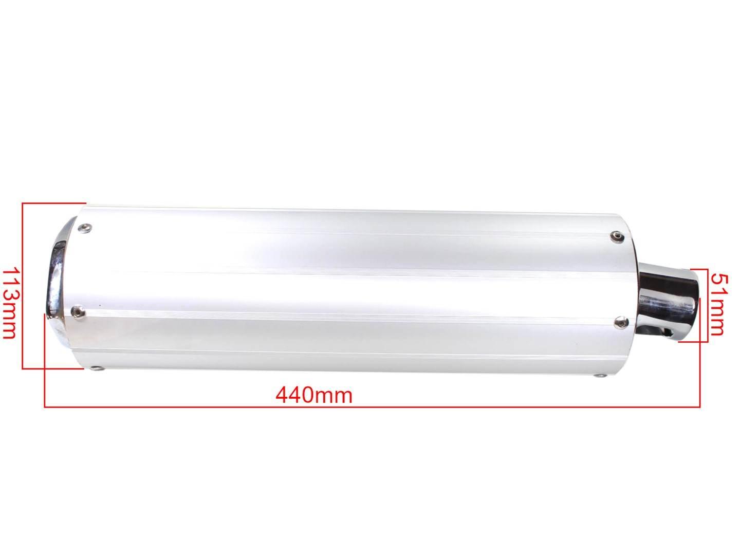 Tłumik zipp quantum 2t aluminiowy 440mm | ROY05460