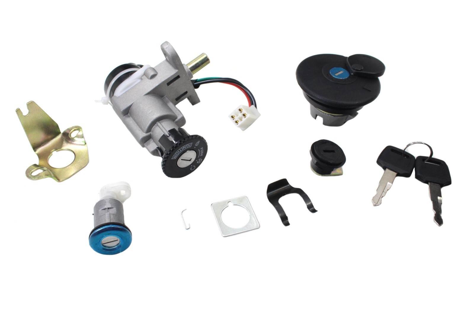 Stacyjka zestaw zamków zipp skuter 2t 4t kpl