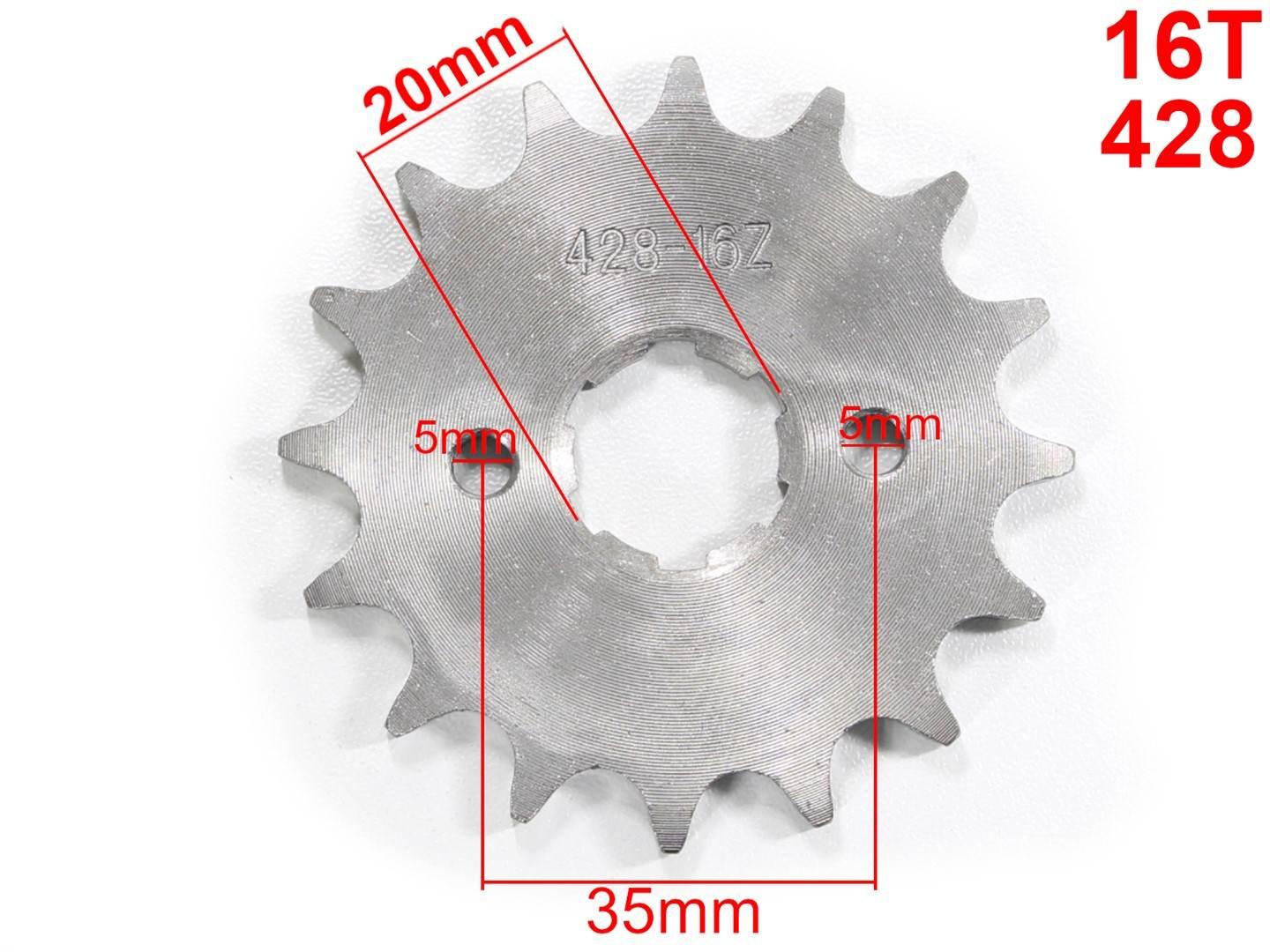 Zębatka przód cg-150 cg-200 428-16z rob | ROY05586