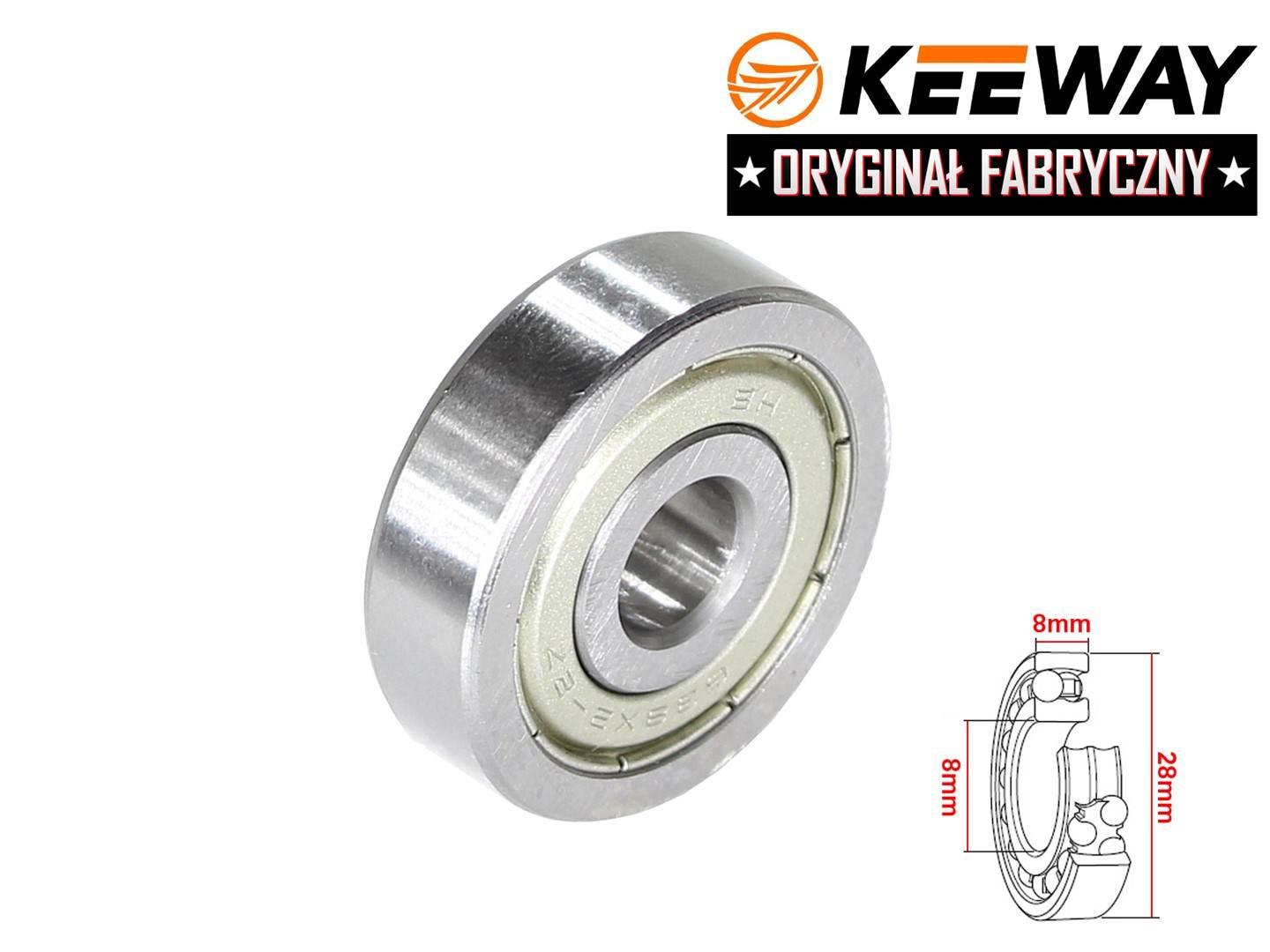 Łożysko wałka sprzęgła w pokrywie paska keeway oryginał 638x2-zz - zdjęcie 2