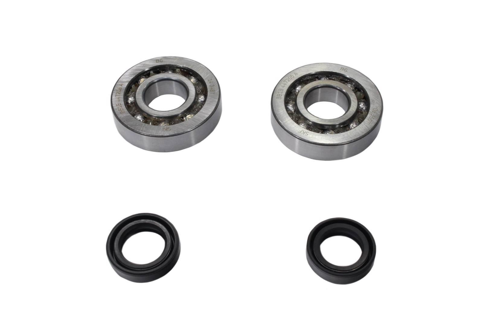 Zestaw łożysk wału korbowego aprilia derbi gilera piaggio 50cc 20x52x12 skf simeringi rms