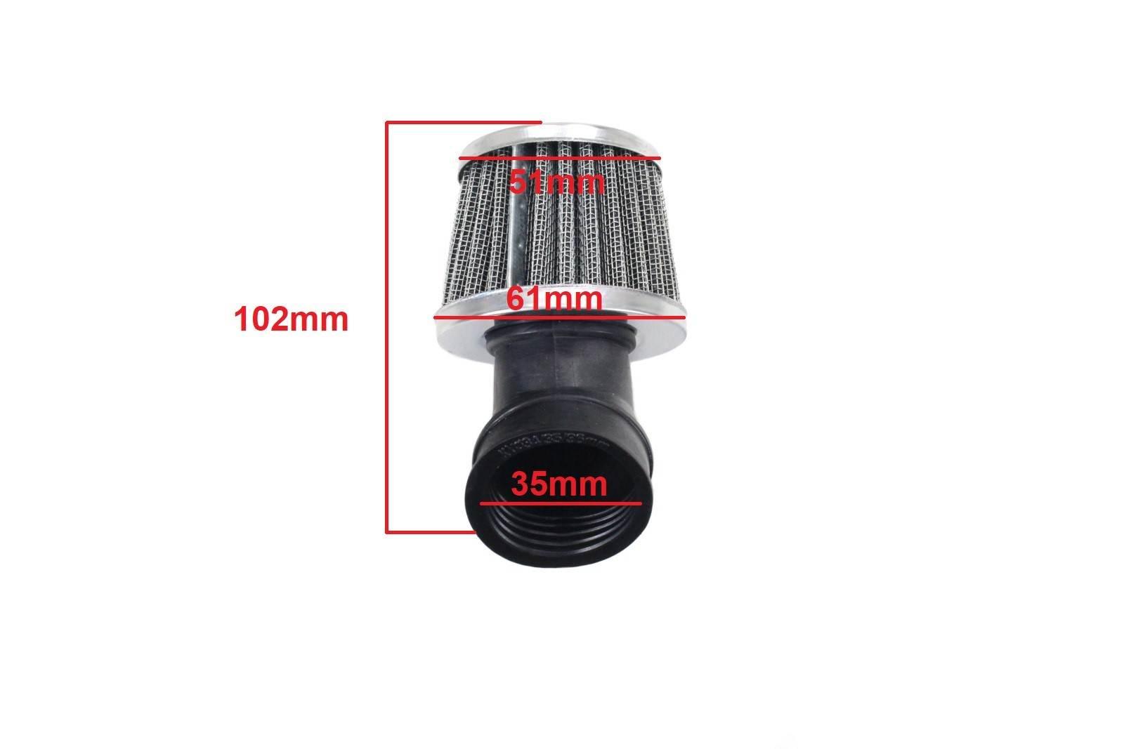 Filtr powietrza stożek fi 35mm kąt 45° rms - zdjęcie 2