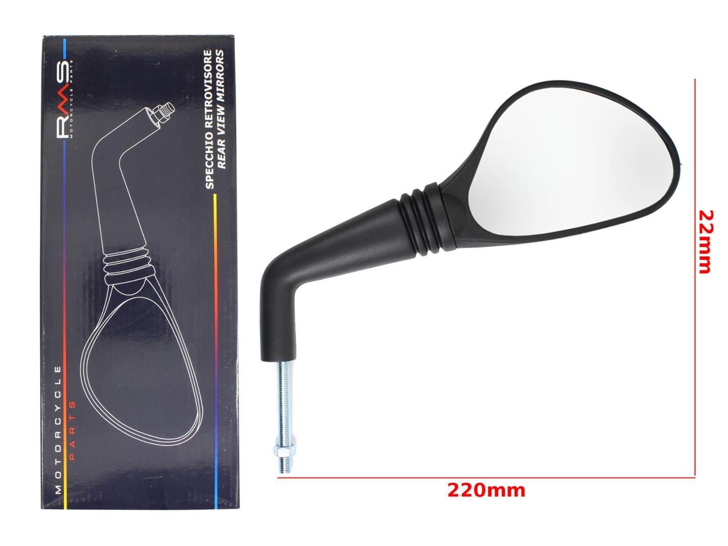 Lusterko prawe m8x1,25 peugeot speedfight tkr rms