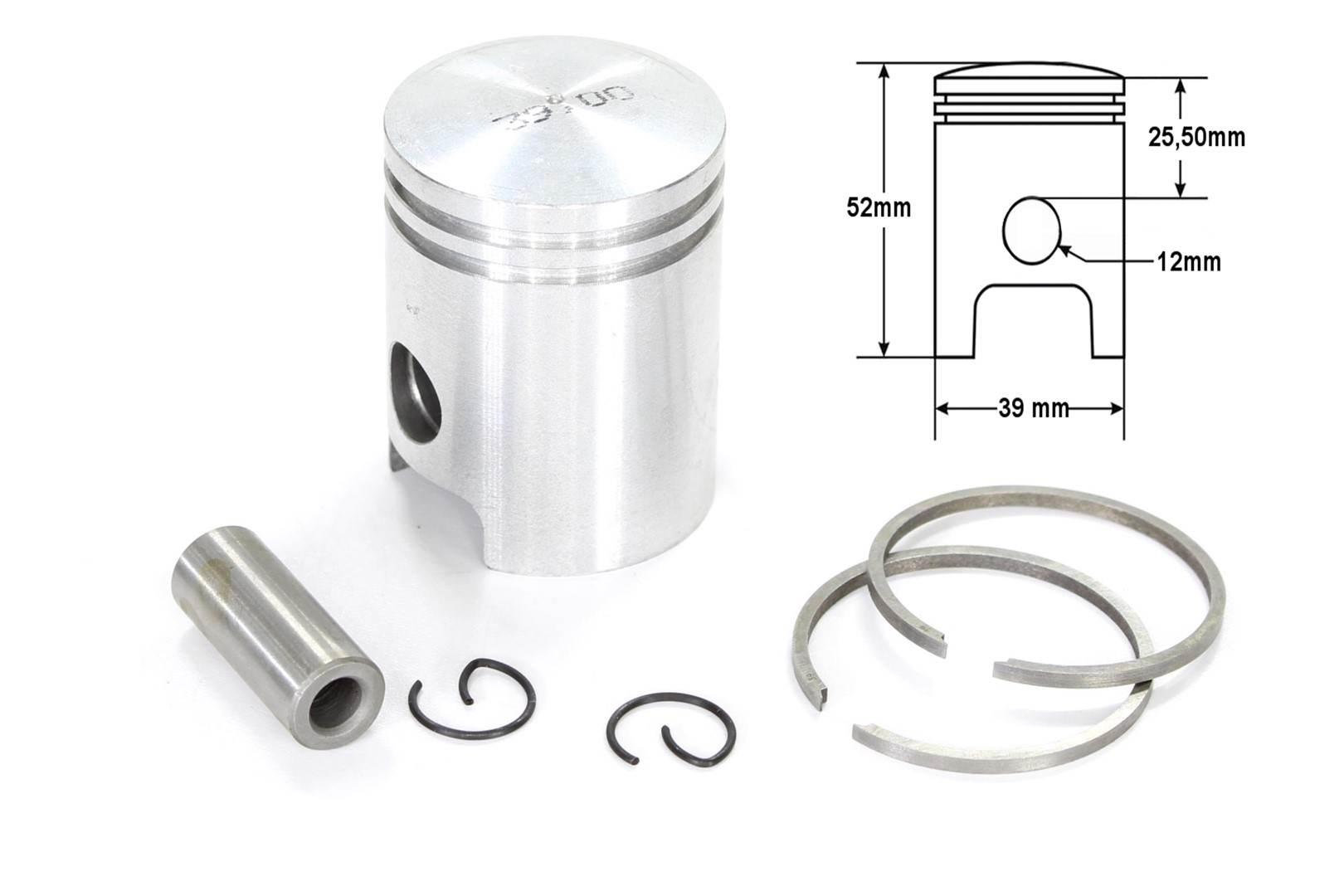 Tłok simson s51 39,00 4-szlif kpl | ROY06141