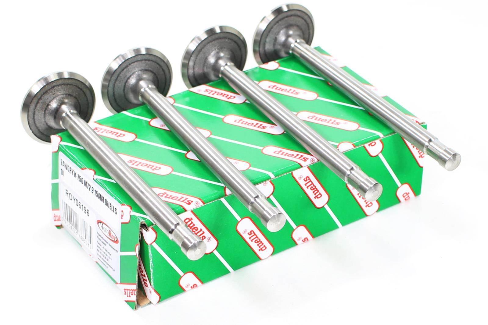 Zawory k-750 m-72 9,15mm duells di długość zaworu wydechowego 137 mmśrednica trzonka 9,15 mmśrednica grzybka 38 mmdługość zaworu ssącego 137 mmśrednica trzonka 9,15 mmśrednica grzybka 38 mm - zdjęcie 2