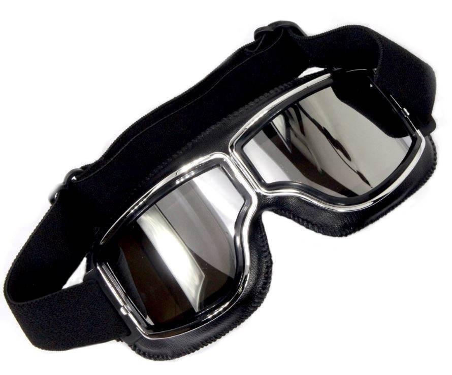 Gogle retro r-03 srebrna szyba wb | ROY06322 - zdjęcie 3