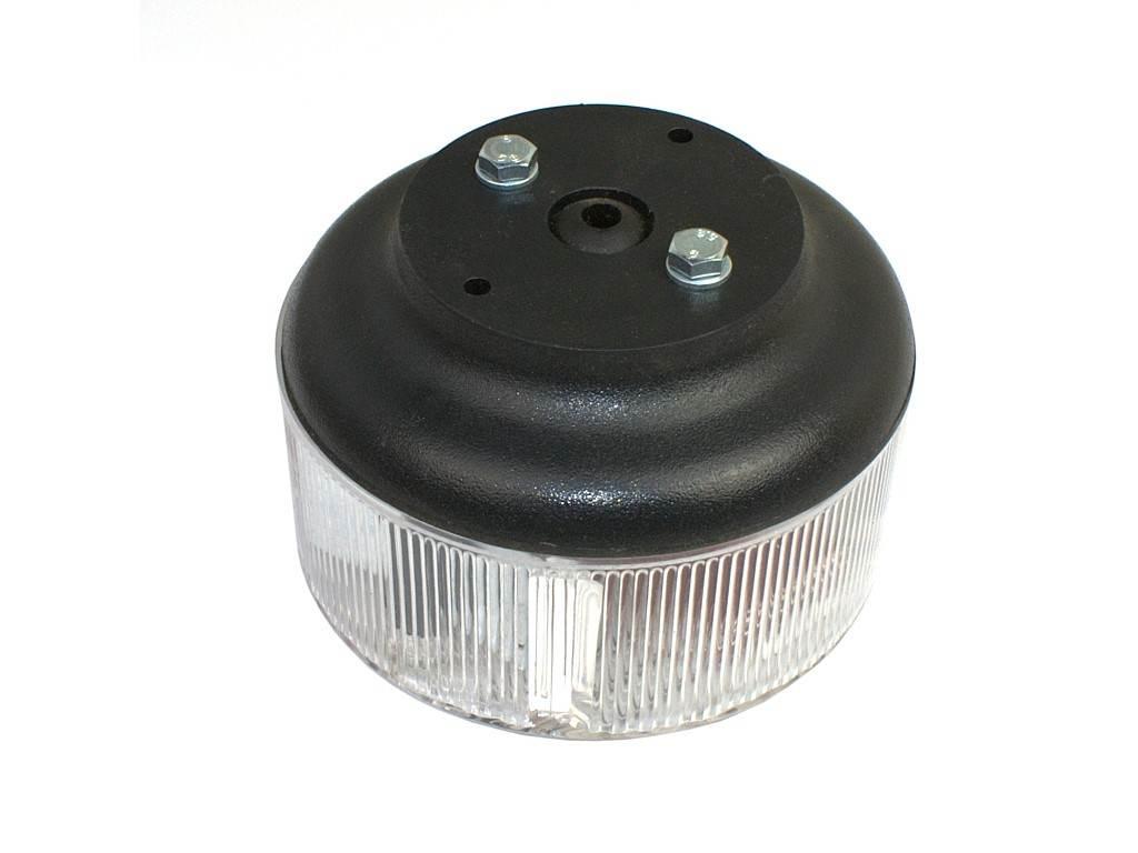 Lampa tył mz okrągła biała z czerwonym odblaskiem - zdjęcie 2