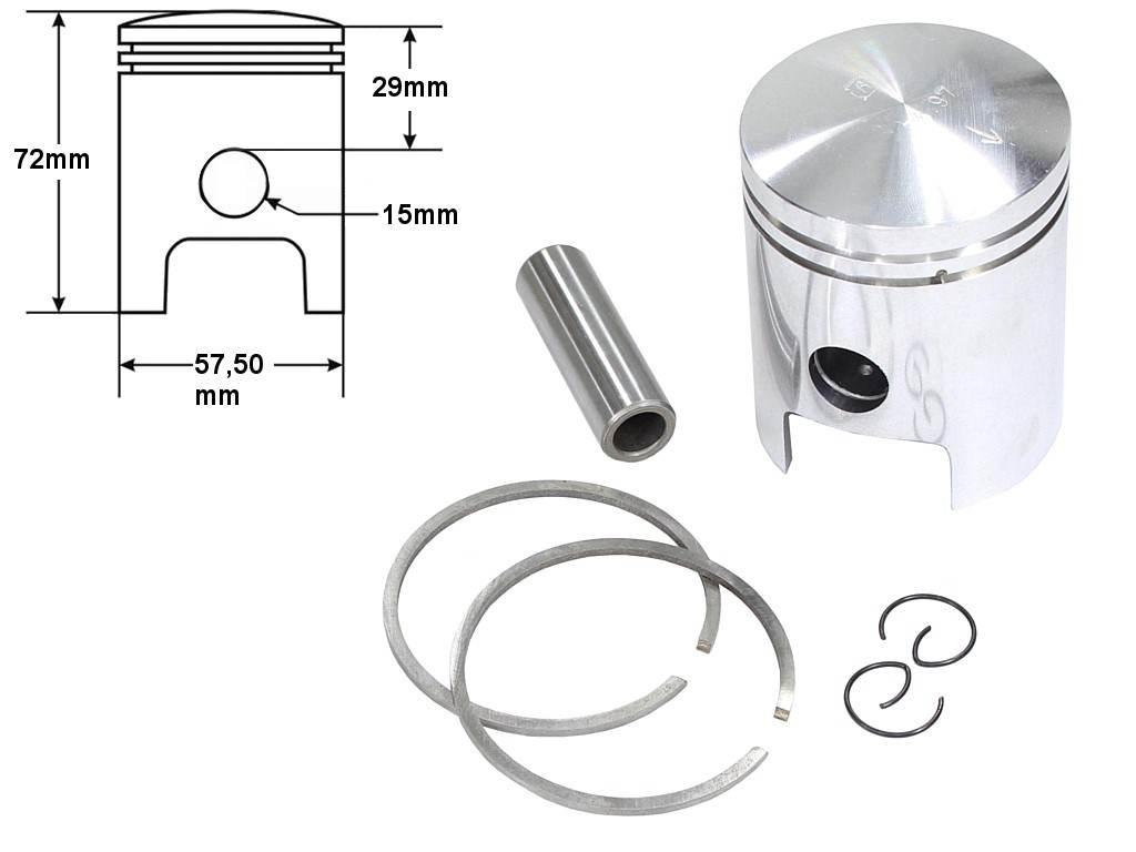 Tłok mz etz 150 57,50 3-szlif std | ROY06416