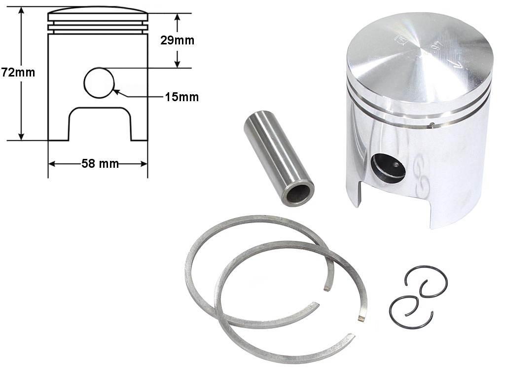 Tłok mz etz 150 58,00 4-szlif std | ROY06417