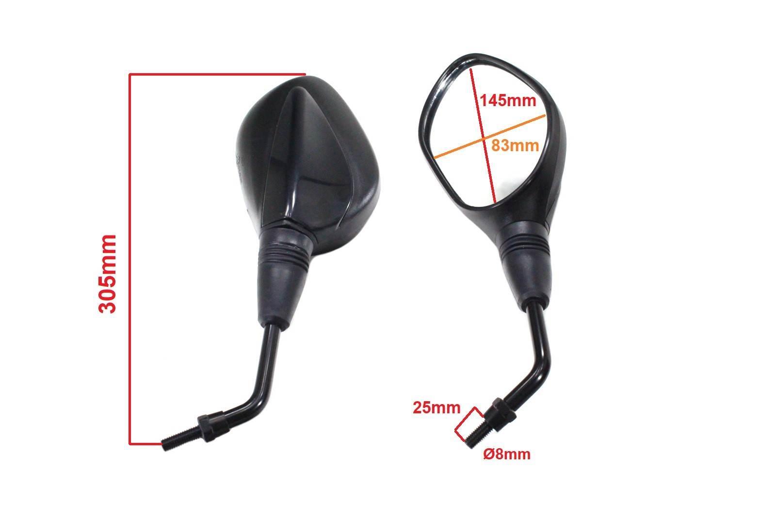 Lusterka m8 kymco agility 50 4t gy6 e9 81r-00.1177 mpc kpl taiwan - zdjęcie 2