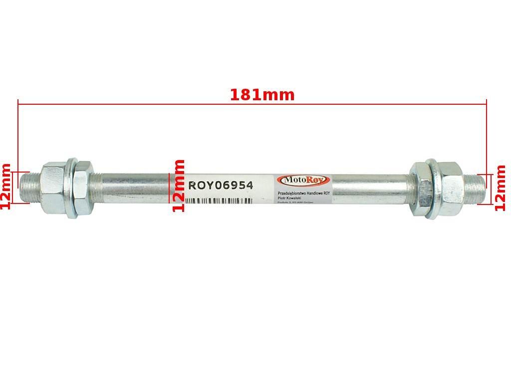 Ośka koła tył romet na łożyska | ROY06954