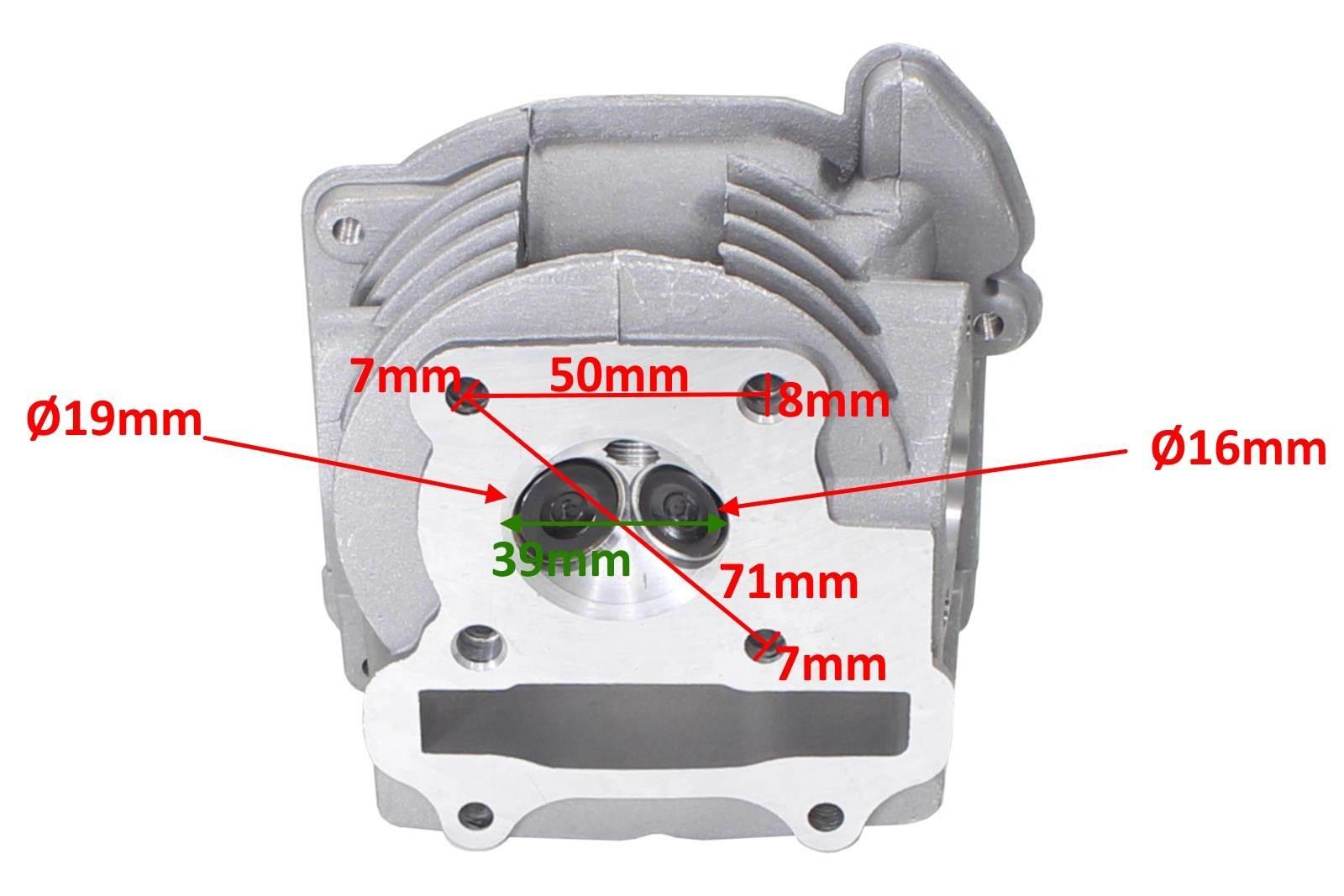 Głowica gy6-50 39mm krótkie zawory kpl win - zdjęcie 5