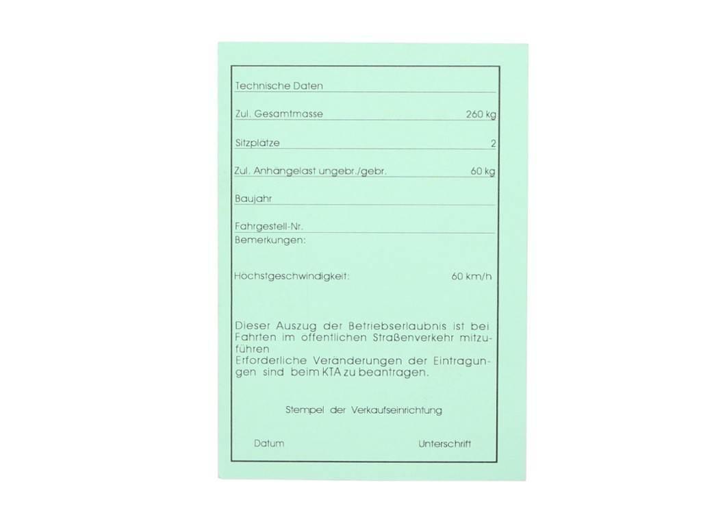 Karta pojazdu simson sr50 de | ROY08694 - zdjęcie 2