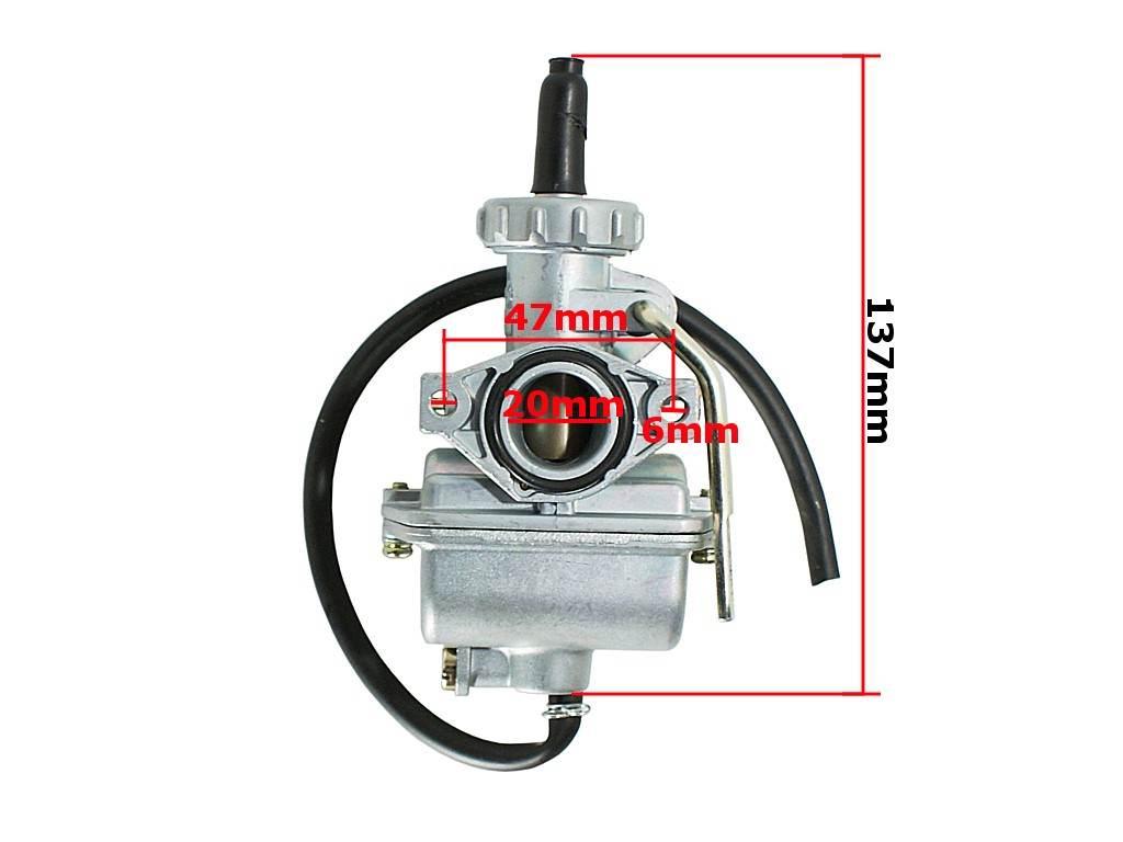 Gaźnik street motorower romet zk50 wlot 20mm fu - zdjęcie 3