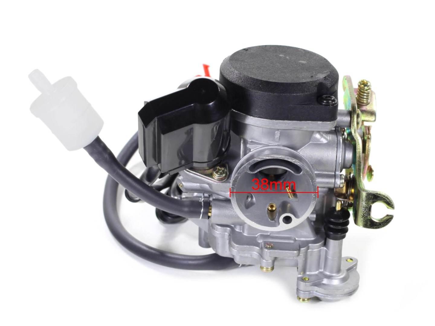 Gaźnik gy6-50 skuter 4t plastikowa pokrywa fu - zdjęcie 2