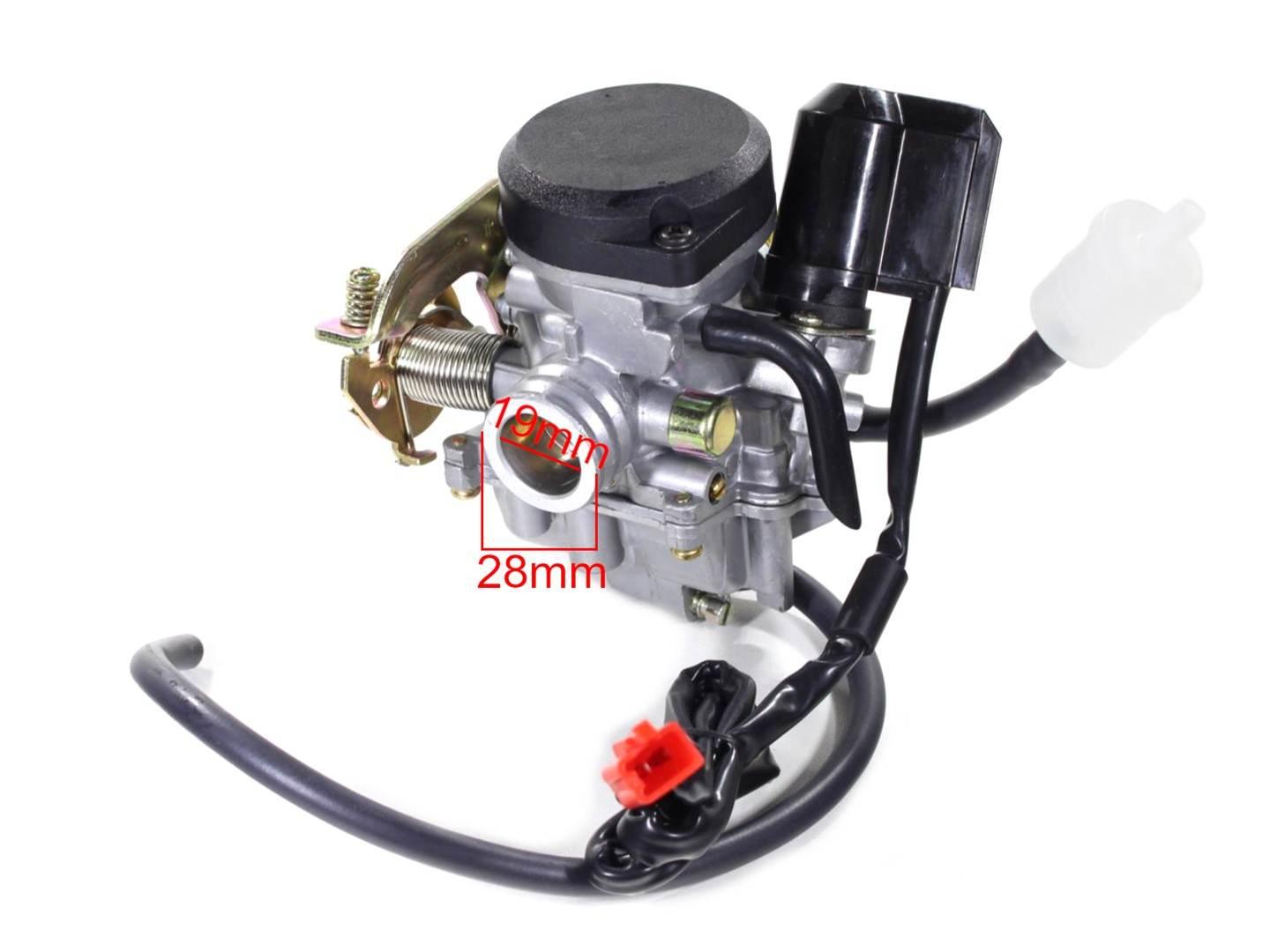 Gaźnik gy6-50 skuter 4t plastikowa pokrywa fu - zdjęcie 3