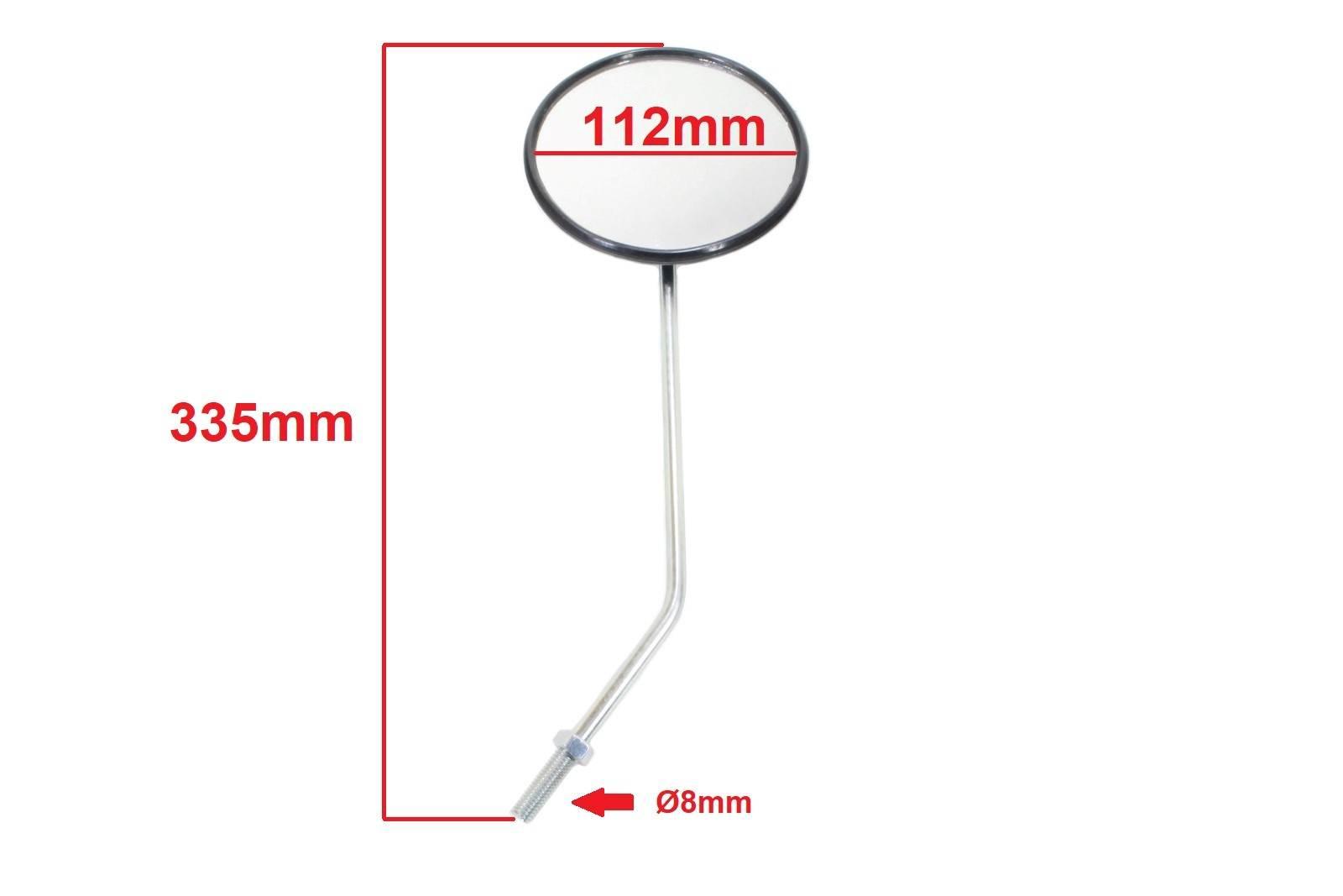 Lusterko m8 okrągłe simson 1szt hun | ROY09450 - zdjęcie 3