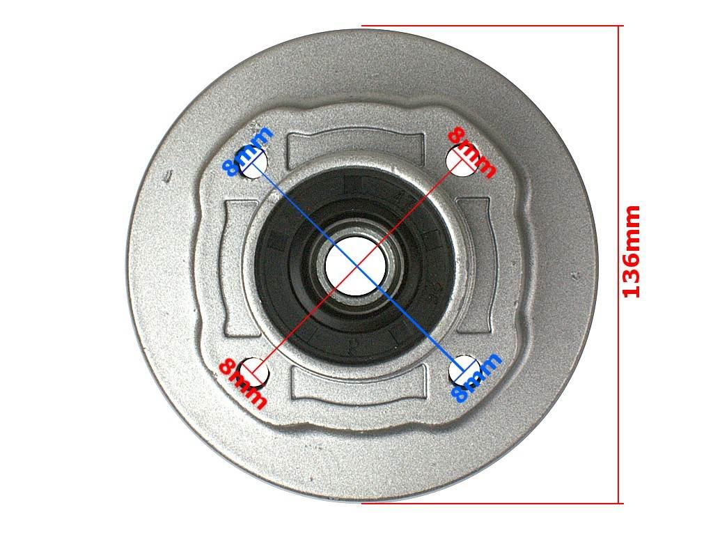 Piasta zębatki tył street srebrna | ROY10748 - zdjęcie 3