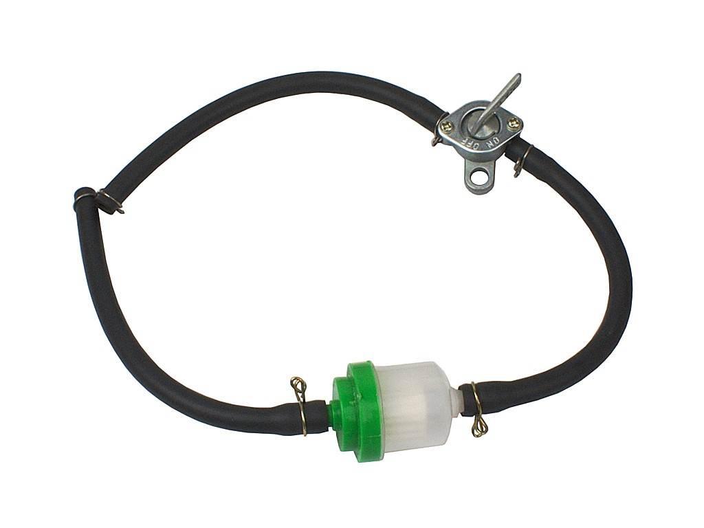 Przewód paliwa z filtrem zielonym i kranikiem