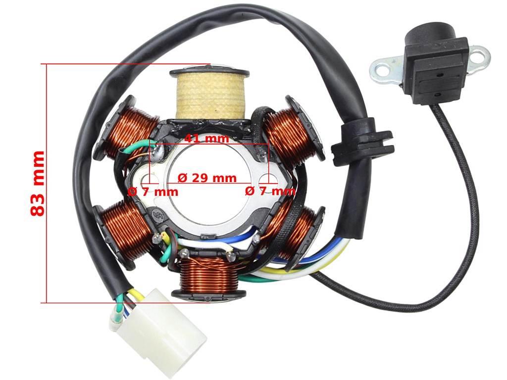 Aparat zapłonowy stator dy100 6 ac jt | ROY10852 - zdjęcie 2