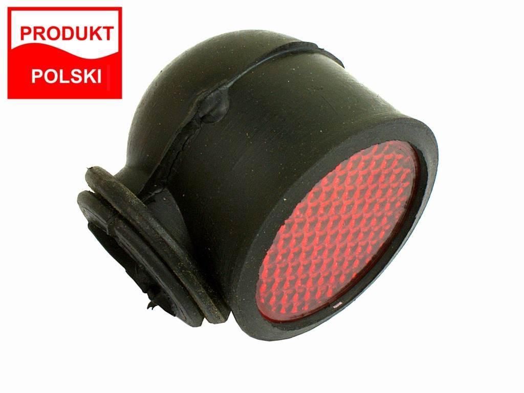 Osłona gumowa na hak holowniczy z odblaskiem