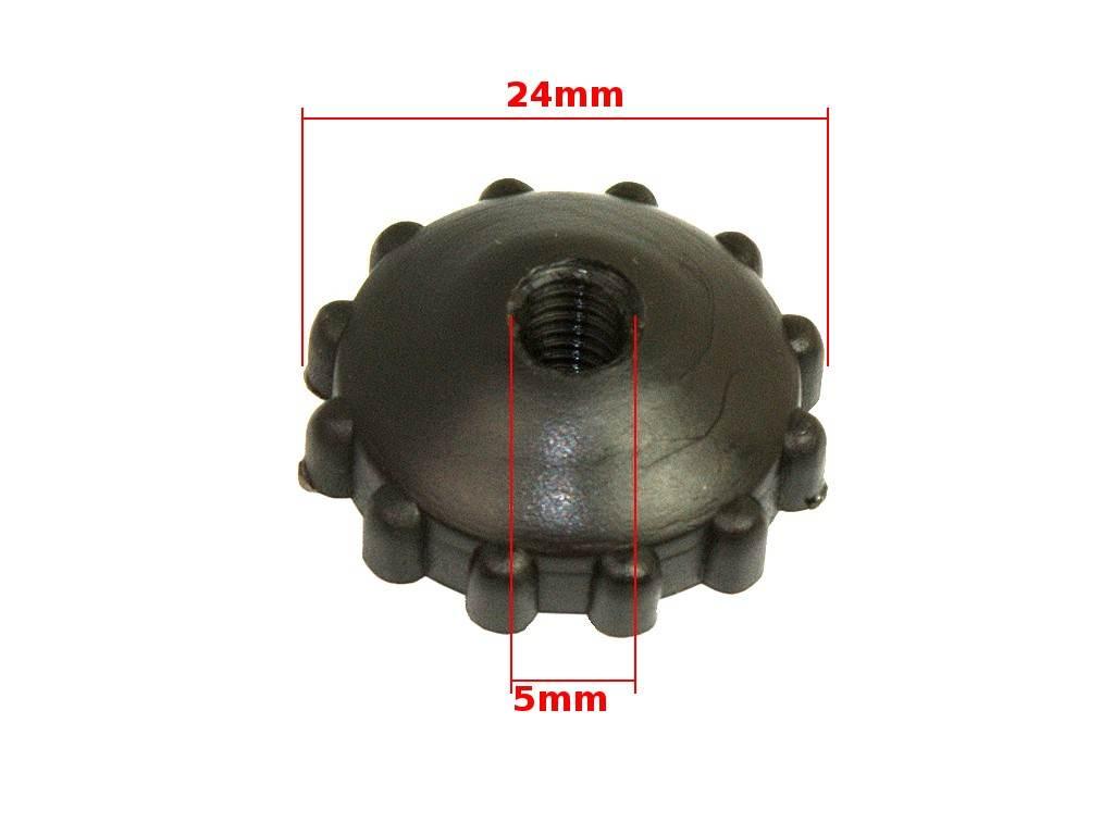 Nakrętka boczka dekla wsk 125 175 shl 125 czarna
