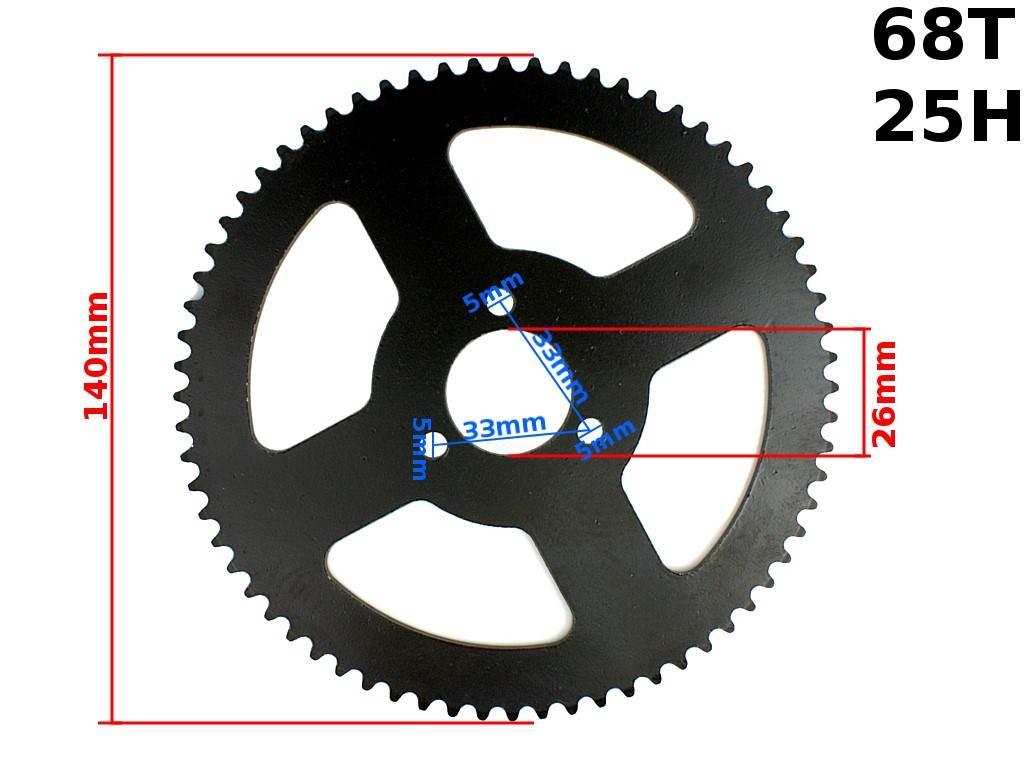 Zębatka tył pocket 25h 68z 26mm hb | ROY11576