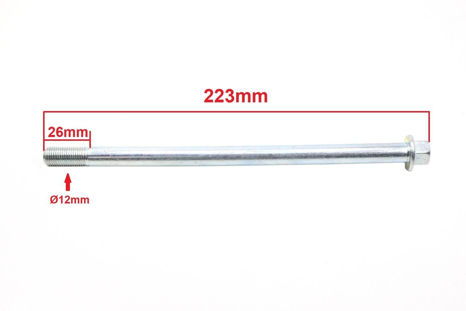 Ośka koła przód cross 125 hb | ROY11577 - zdjęcie 2