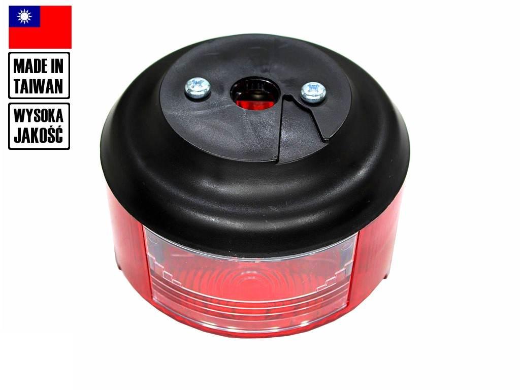 Lampa tył simson mz okrągła czerwona taiwan - zdjęcie 3