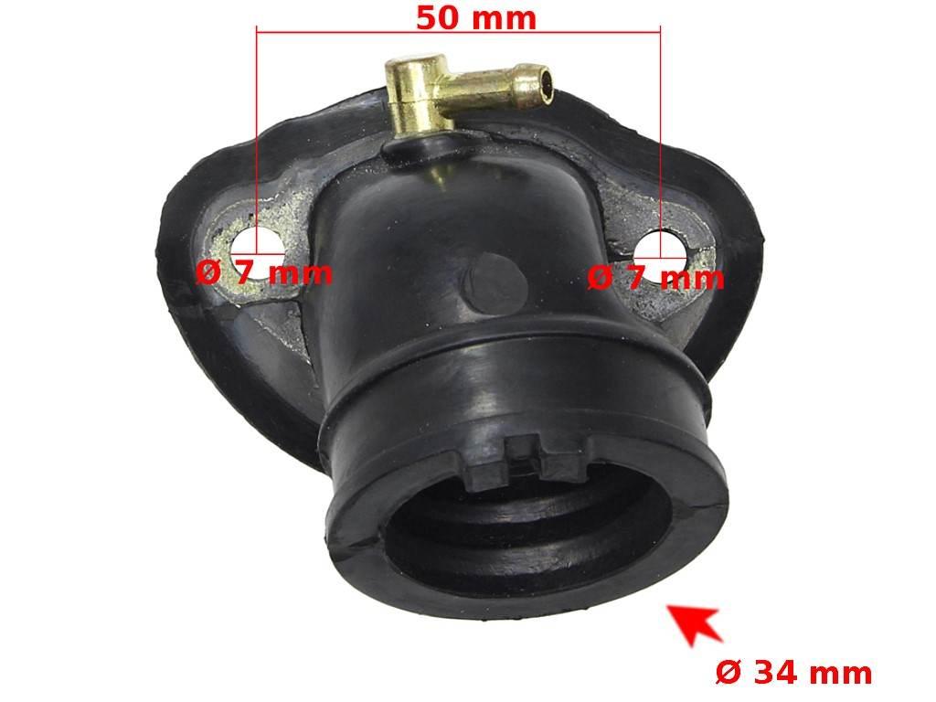 Króciec ssący do piaggio 125-150 4t 2000> liberty et4 zip skipper silnik leader - zdjęcie 2