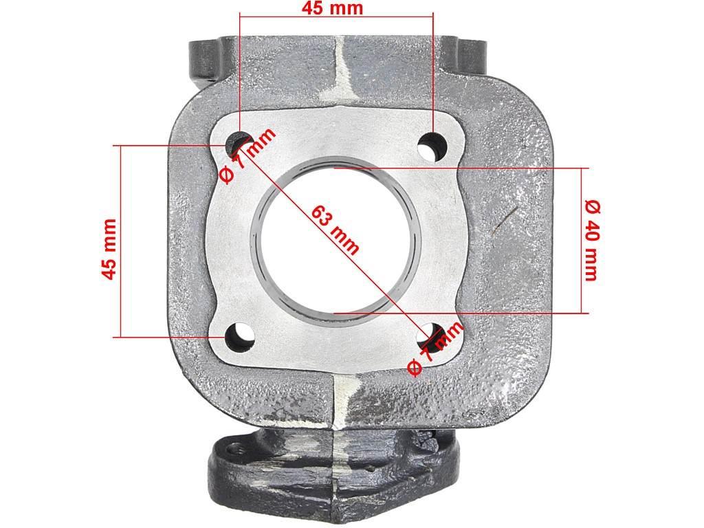 Cylinder yamaha bws mbk booster 40mm ac kpl rob - zdjęcie 6