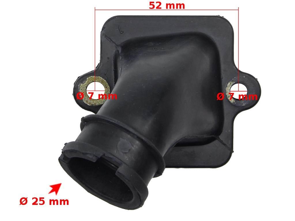 Króciec ssący do peugeot 50 ludix/jet force/speedfight 3/vivacity 2008> poziomy cylinder - zdjęcie 2