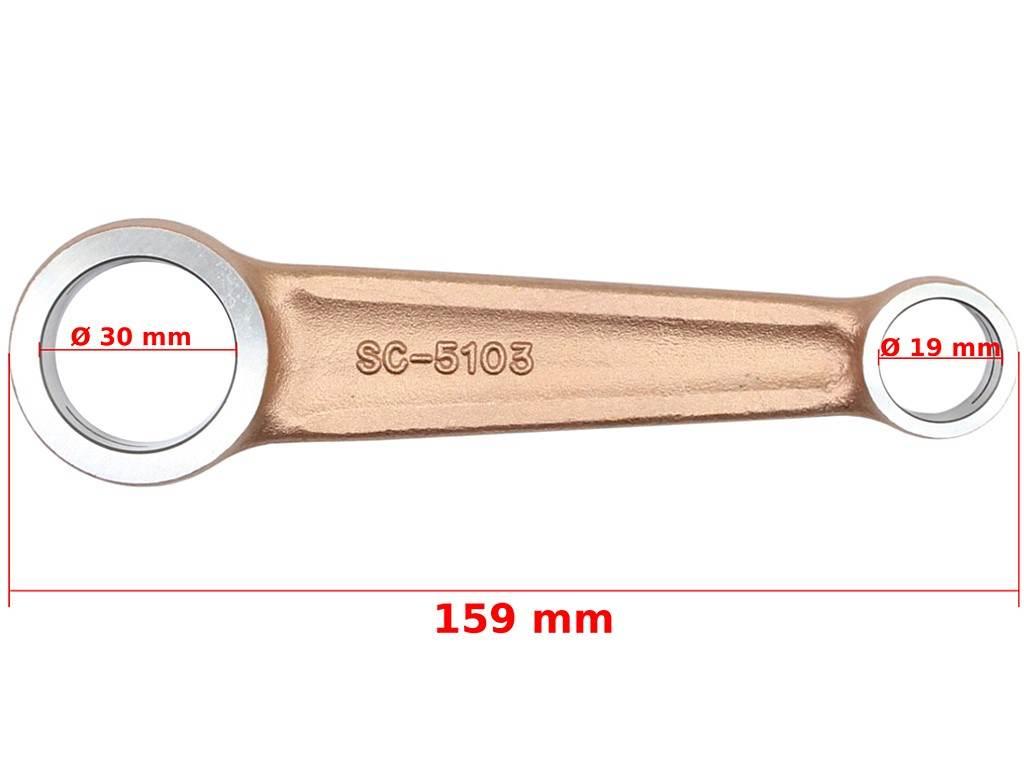 Korbowód shl 175 czop 21,2mm duells kpl di - zdjęcie 2