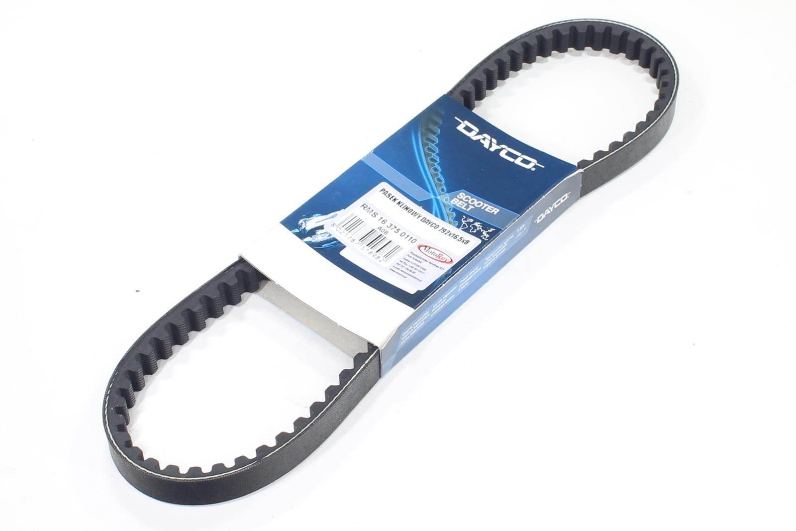 Pasek napędowy dayco 792x16,5x8 aprilia malaguti mbk yamaha 50 1991-1995 rms modeli aprilia-sonic malaguti-f10/grizzly/yesterday mbk-target/forte/evolis/fizz yamaha-cr z/axis/breeze