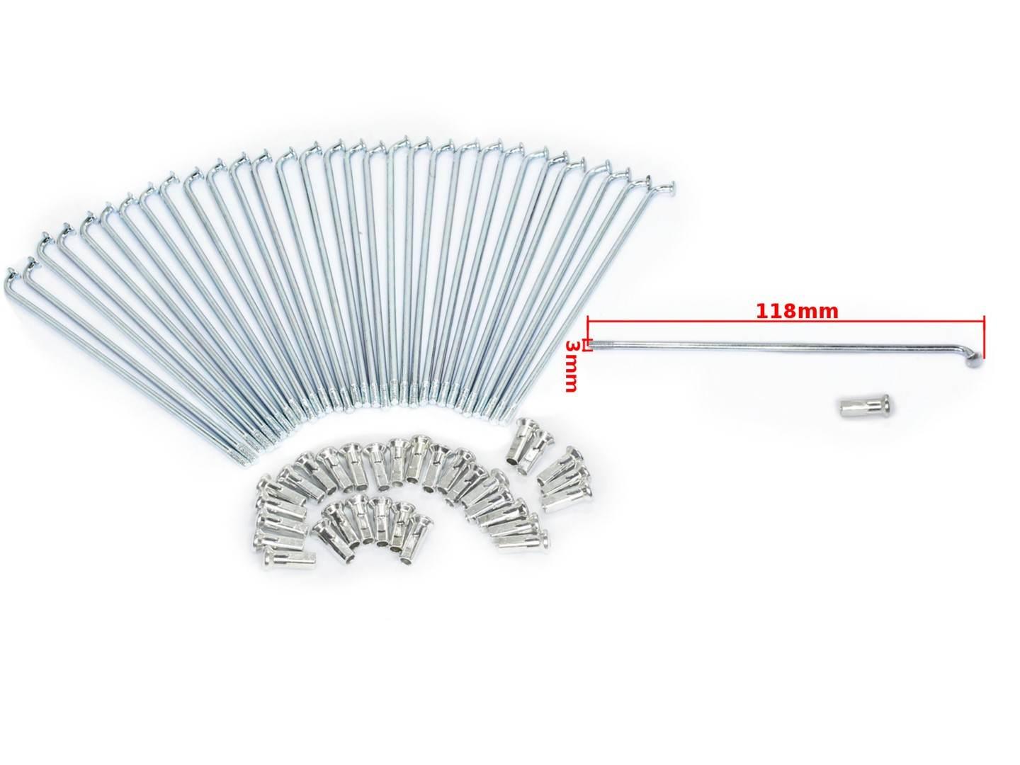 Szprychy cross 125 koło tył 12'' 32szt hb