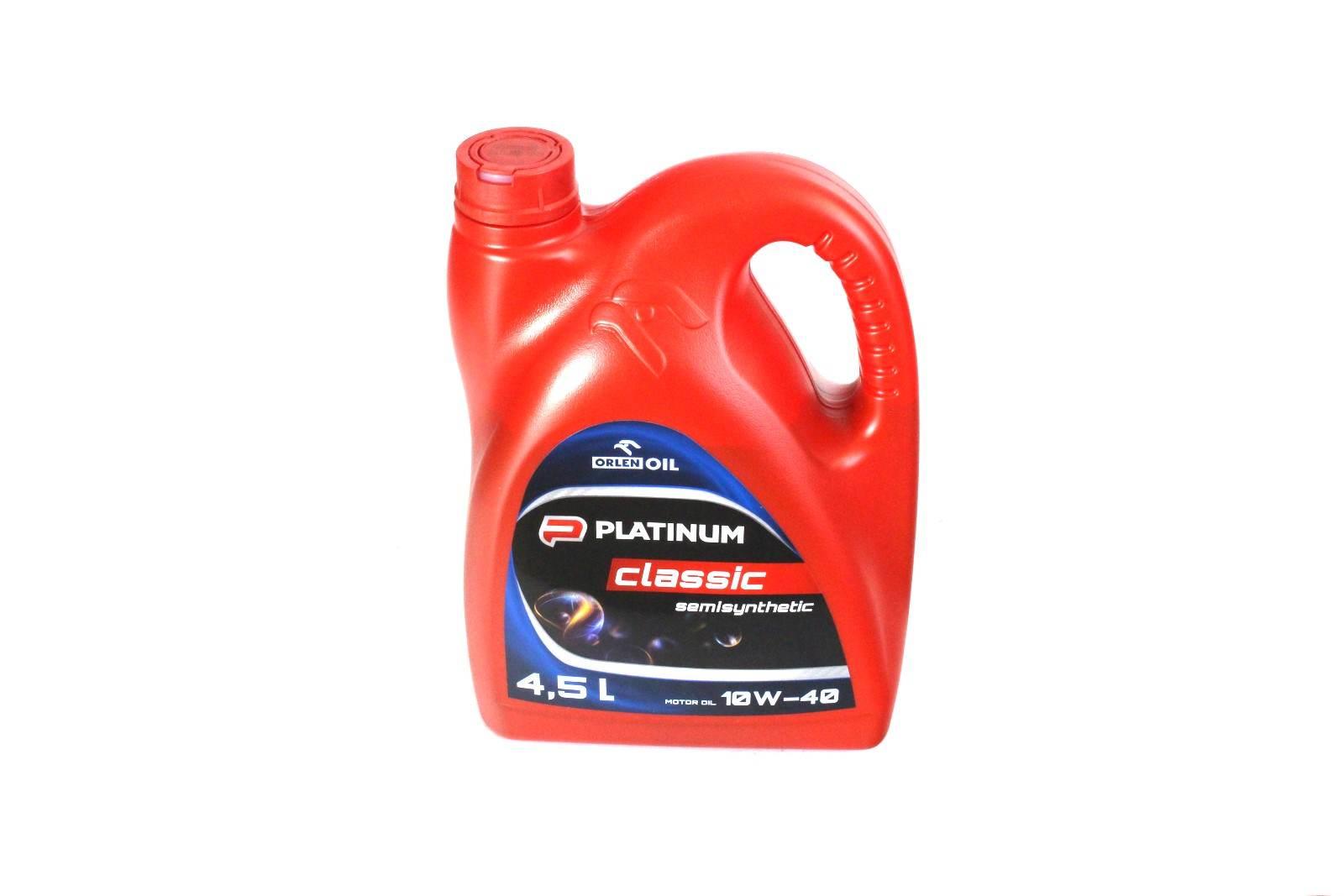 Olej orlen oil platinum classic semisynthetic 10w-40 4,5l