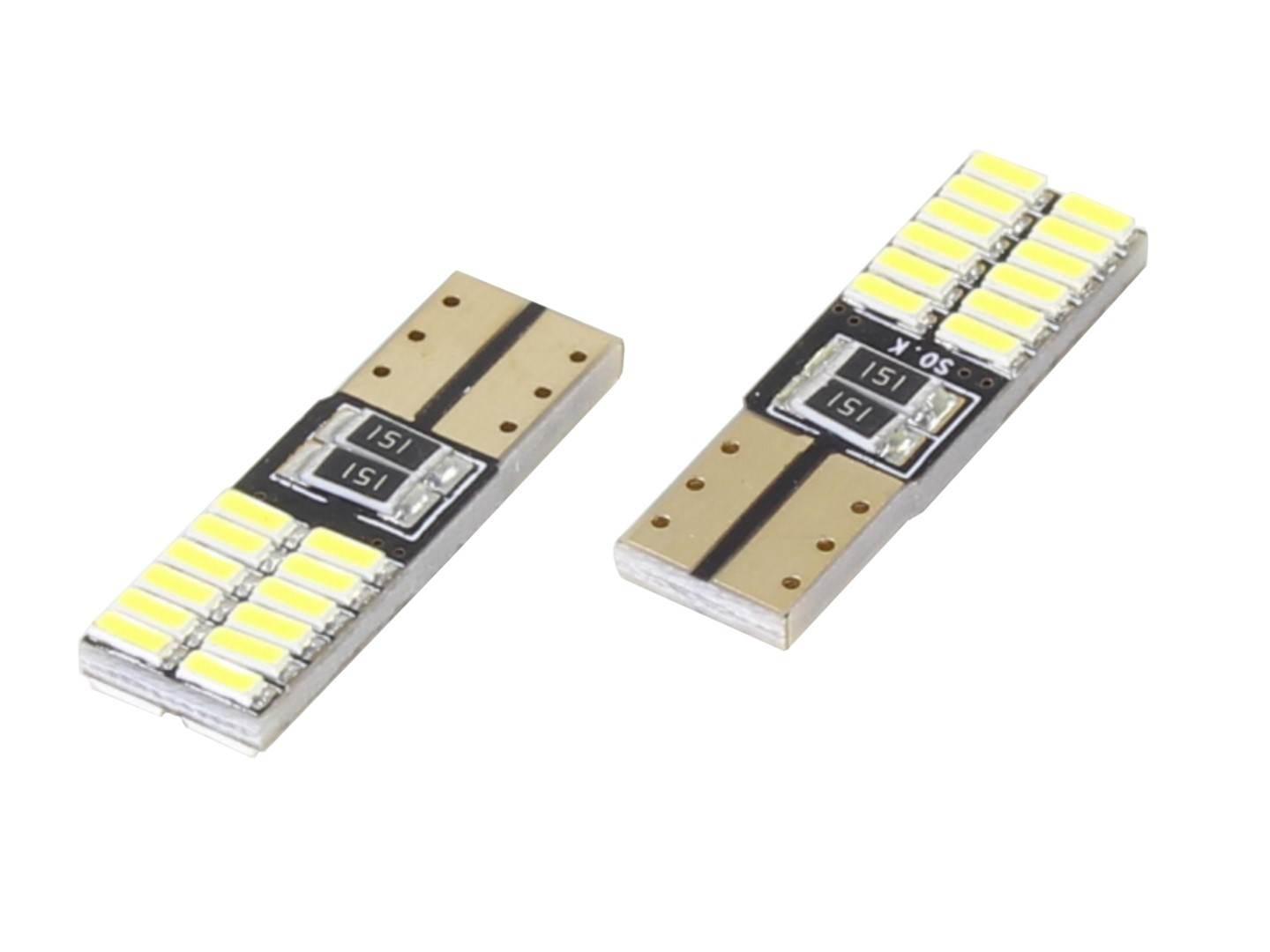 Żarówka 12v t10 led bezcokołowa 24xdioda
