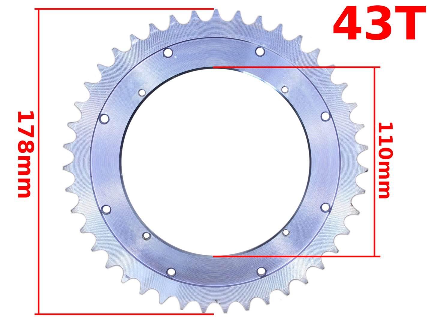 Zębatka tył wsk 125 43z stary typ ml | ROY13496