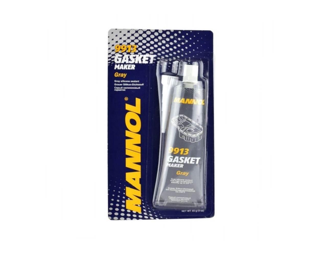 Silikon wysokotemperaturowy szary mannol 85g 9913