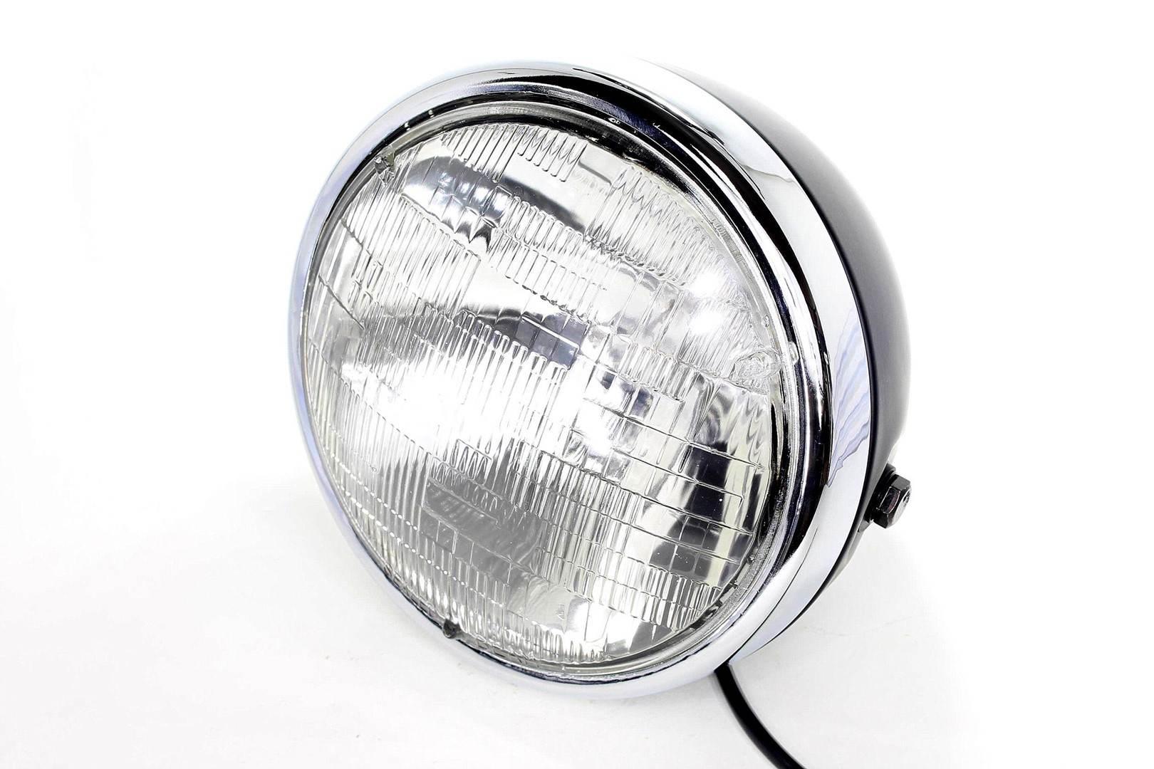 Lampa przód ftc-1015 black ramka chrom | ROY14344