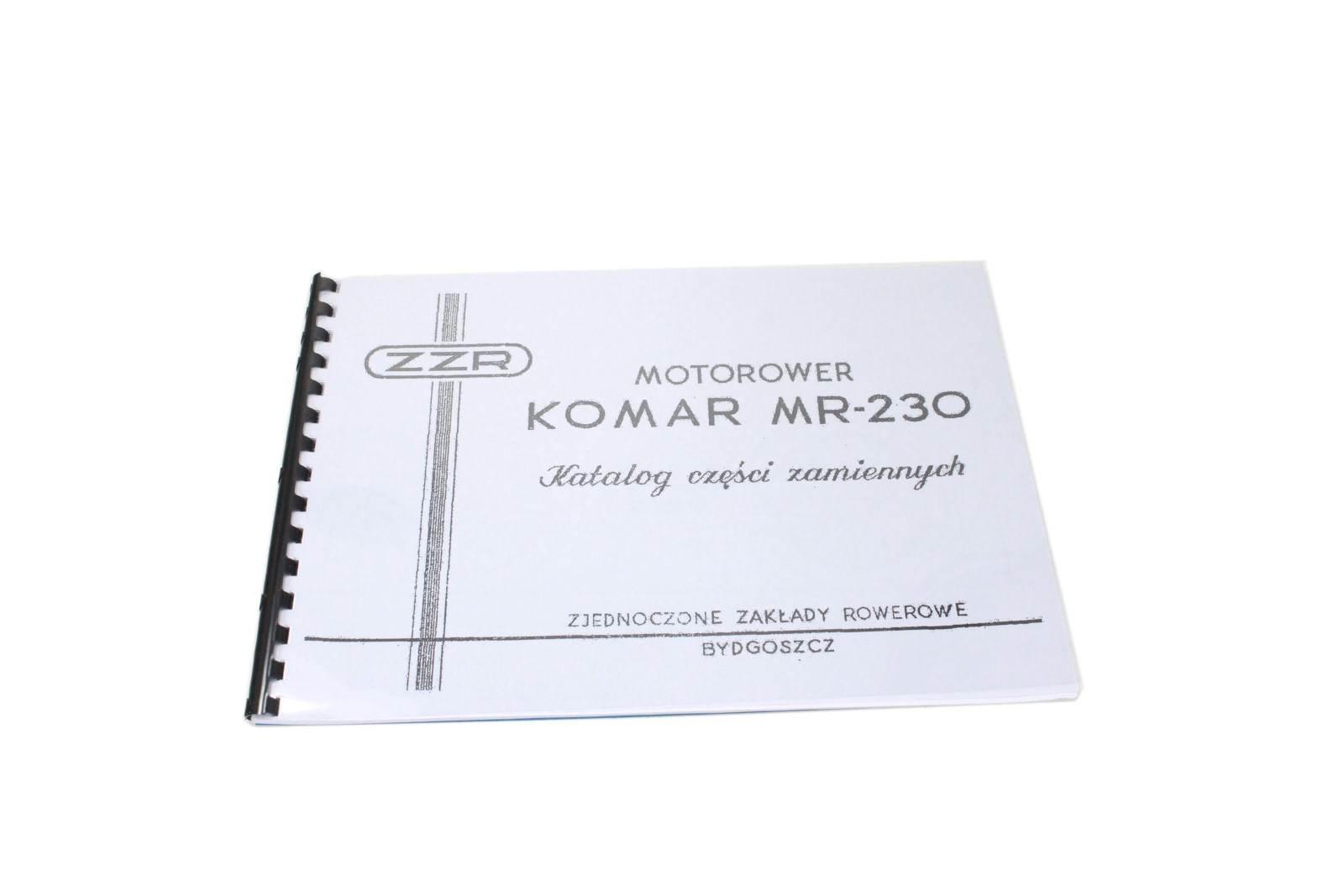 Katalog części zamiennych romet komar mr-230