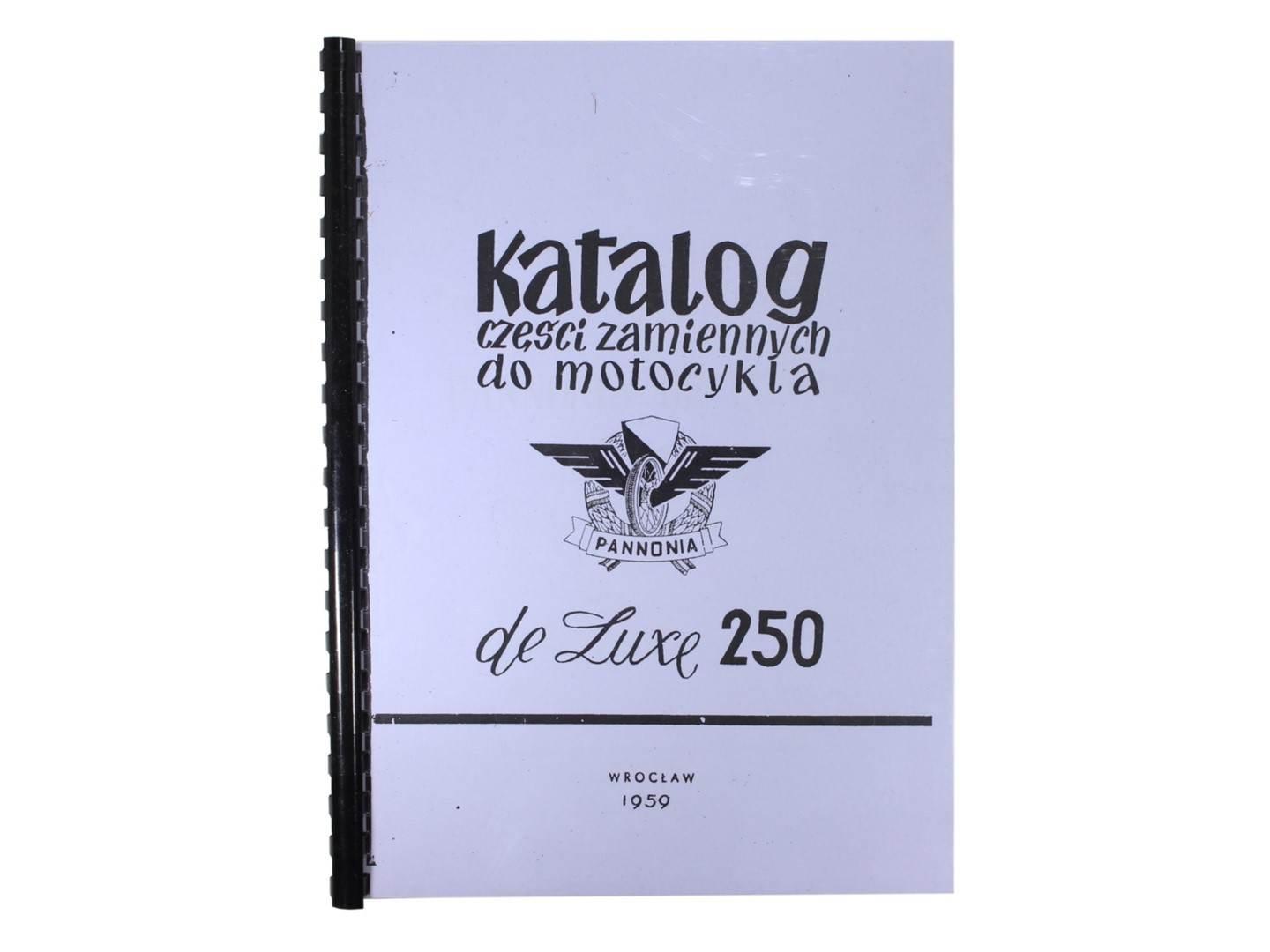 Katalog części zamiennych pannonia de luxe 250