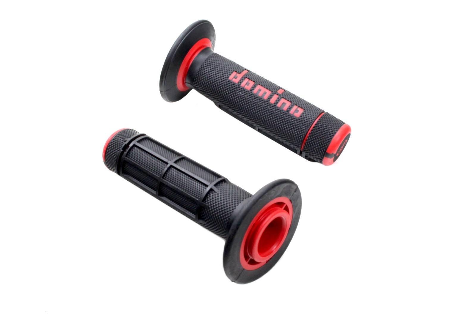 Manetka kierownicy czerwono-czarna cross kpl rms