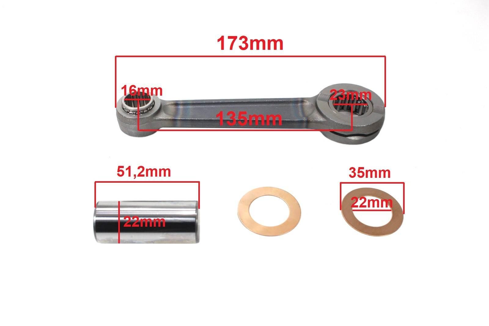 Korbowód jawa cz 175 duells kpl di | ROY15552 - zdjęcie 3
