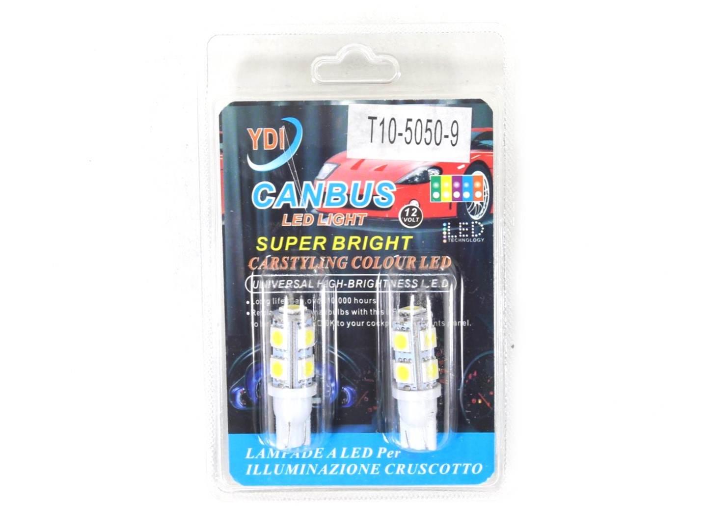 Żarówka 12v t10 led bezcokołowa 9xdioda | ROY15892