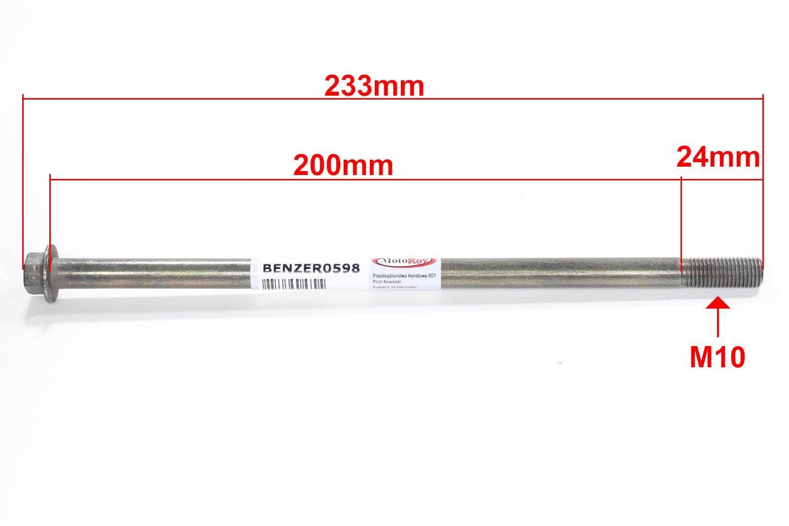 Ośka m10x233mm benzerbartonstreetzippgy6
