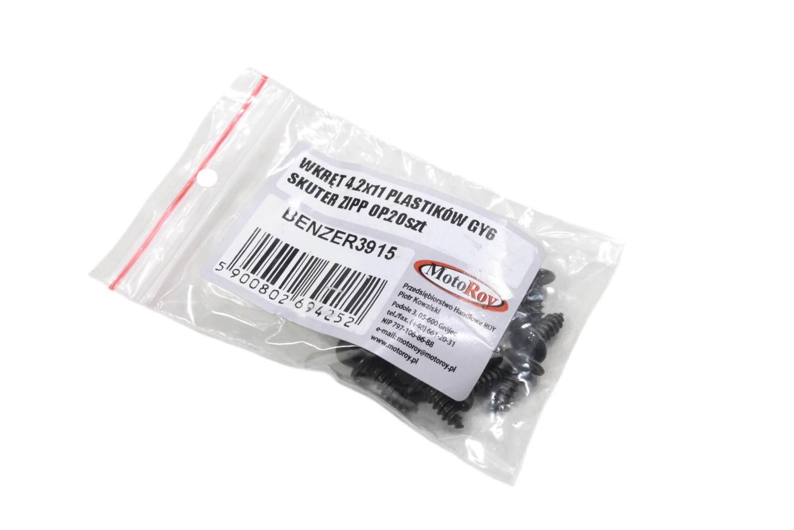 Wkręt 4.2x11 do łączenia plastików gy6 skuter romet zipp - zdjęcie 2