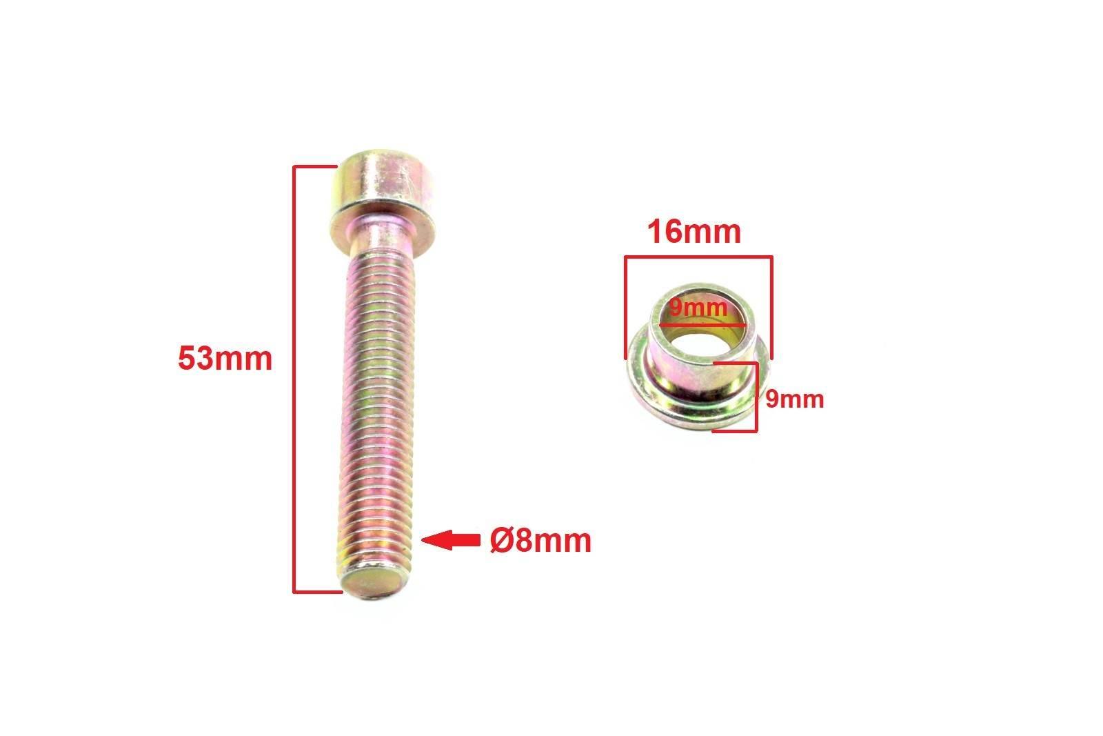 Mocowanie lusterek gy6 skuter koło 12" romet zipp - zdjęcie 2